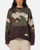 Carre Camo Brushed Sweater Woodland Camo