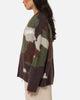 Carre Camo Brushed Sweater Woodland Camo