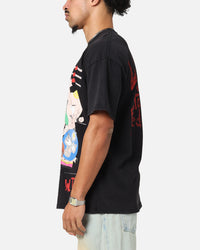 73Studio X South Park WTF Vintage T-Shirt Black Acidwash