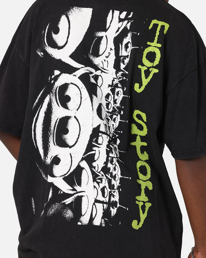73Studio Disney Pixar Toy Story Little Green Men Vintage T-Shirt Black Acidwash