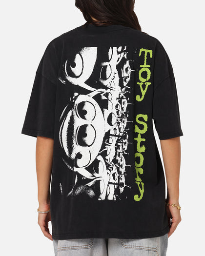 73Studio Disney Pixar Toy Story Little Green Men Vintage T-Shirt Black Acidwash