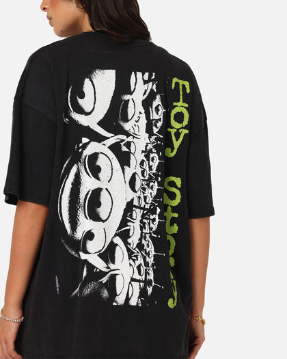 73Studio Disney Pixar Toy Story Little Green Men Vintage T-Shirt Black Acidwash