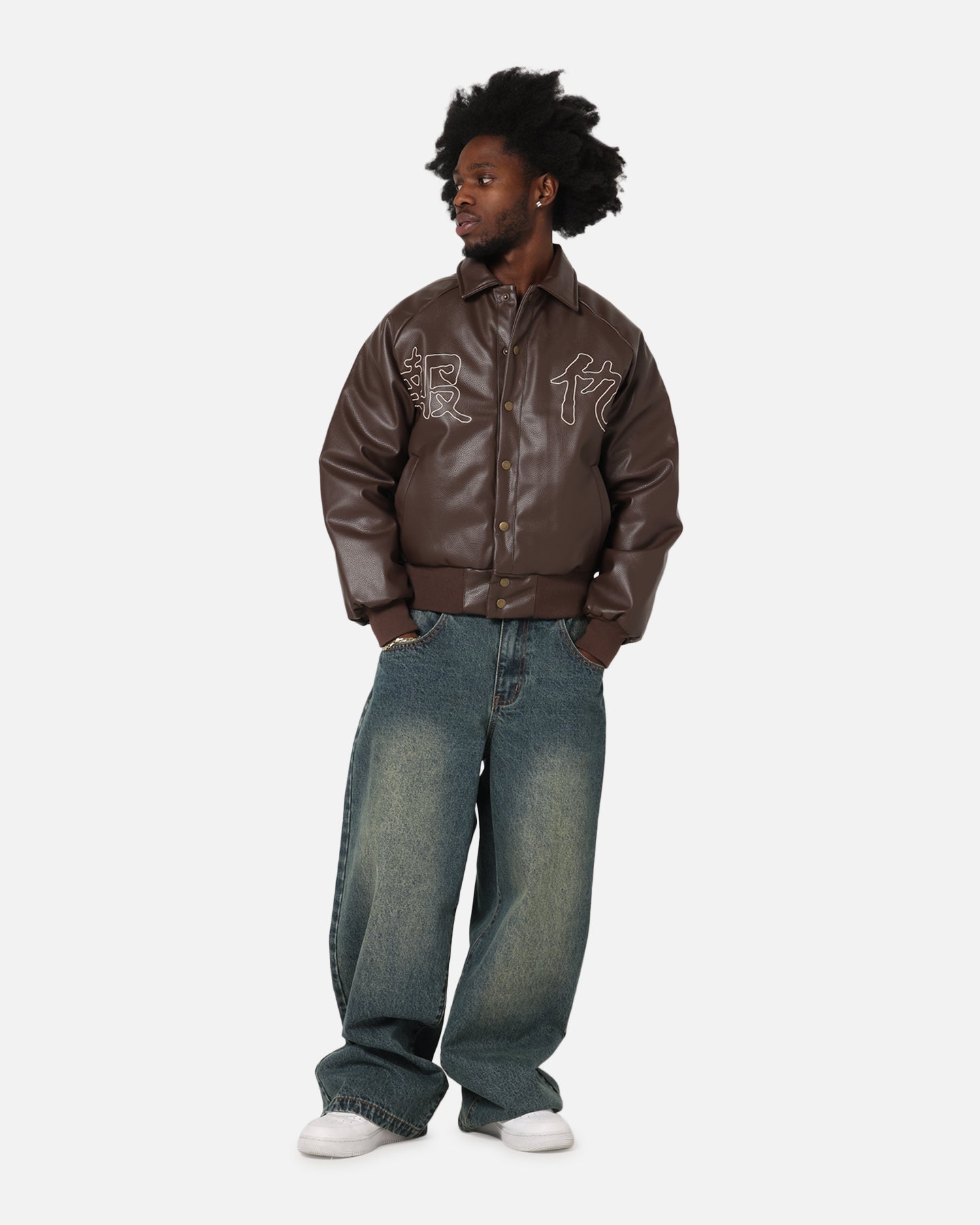 Ed Hardy Shinjuku Leather Jacket Brown | Culture Kings NZ Ed Hardy Shinjuku Leather Jacket Brown | Culture Kings NZ