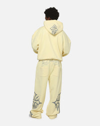 Ed Hardy Trinity Zip Hoodie Butter Yellow