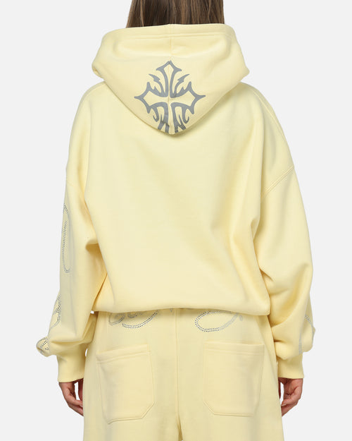 Ed Hardy Trinity Zip Hoodie Butter Yellow
