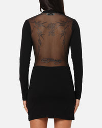Ed Hardy Women's Revenge Long Sleeve Dress Black