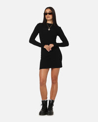 Ed Hardy Women's Revenge Long Sleeve Dress Black