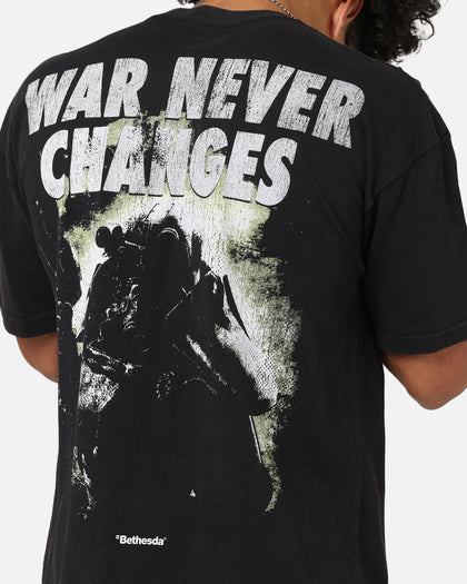 73Studio X Fallout '08 Fallout 3 Vintage T-Shirt Black Acidwash