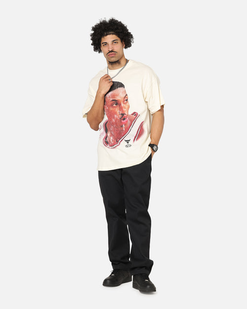 Mitchell & Ness Chicago Bulls Scottie Pippen Big Head T-Shirt Egret