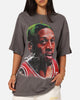 Mitchell & Ness Chicago Bulls Dennis Rodman Big Head T-Shirt Charcoal Grey