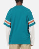 Mitchell & Ness Miami Dolphins Waffle Mock Layer Long Sleeve T-Shirt Teal
