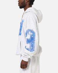 Jordan Brooklyn Collegiate Pullover Hoodie Birch Heather Grey