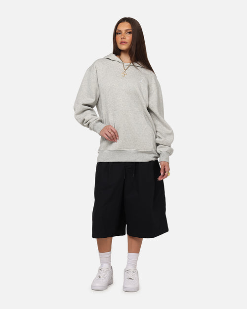 Jordan Brooklyn Fleece Pullover Hoodie Grey Heather/White