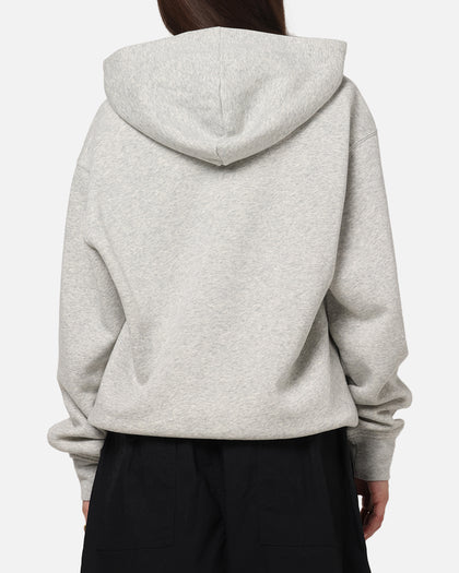 Jordan Brooklyn Fleece Pullover Hoodie Grey Heather/White