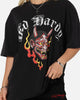 Ed Hardy Mask Of Mischief T-Shirt Black Acidwash