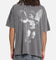 Saint Morta Redemption Mock Neck T-Shirt Washed Charcoal