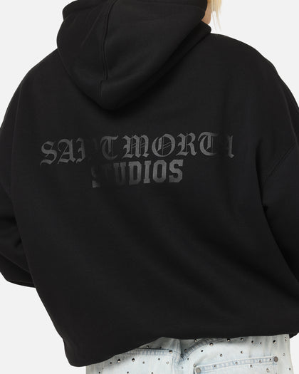 Saint Morta Studios Boxy Hoodie Black