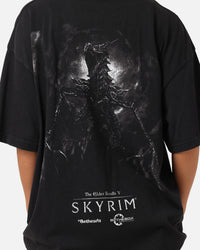 73Studio X The Elder Scrolls V: Skyrim Alduin Vintage T-Shirt Black Acidwash