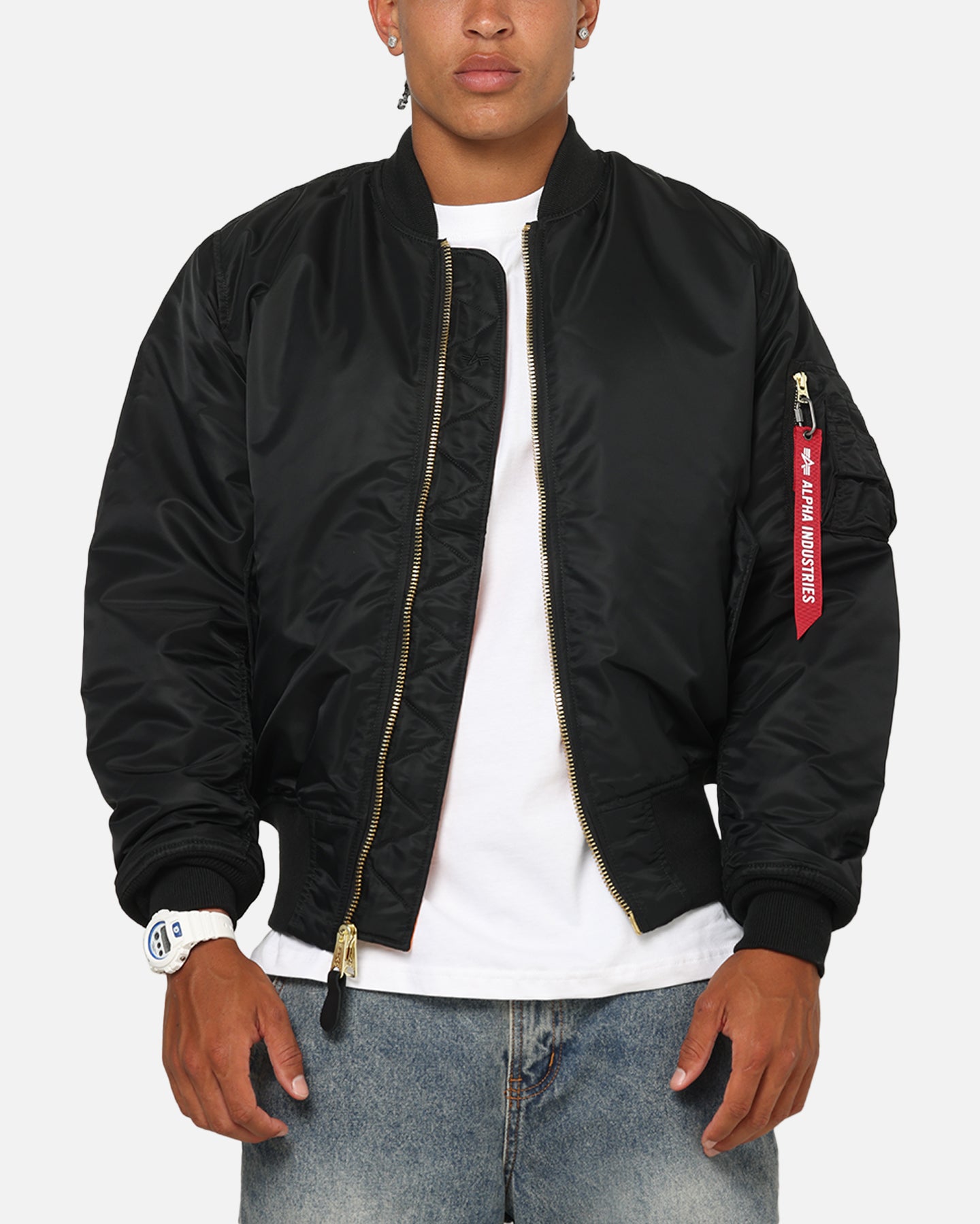 Alpha Industries Alpha MA-1 Flight Jacket Black | Culture Kings NZ