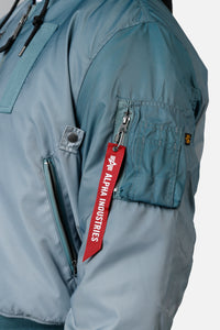 Alpha Industries Gradient Washed Flight Jacket Blue