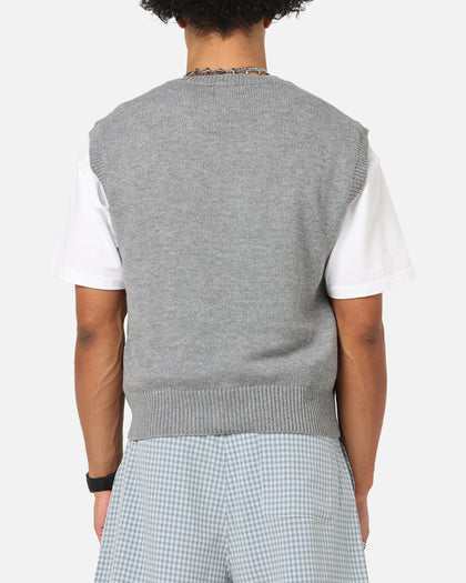 XXIII Cropped Sweater Vest Grey