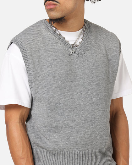 XXIII Cropped Sweater Vest Grey