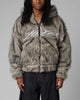 Loiter Faux Fur Hooded Jacket Off White