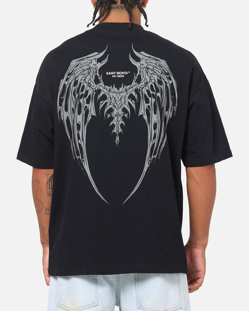 Saint Morta Departed Boxy T-Shirt Black/Grey