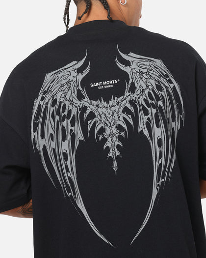 Saint Morta Departed Boxy T-Shirt Black/Grey
