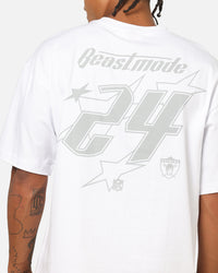 Mitchell & Ness Las Vegas Raiders Beastmode 24 Boxy T-Shirt White