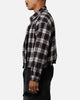 MNML Washed Cropped Flannel Shirt Black/White