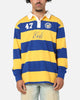 Bleacher Athletic Parramatta Eels NRL Stripe Rugby Polo Shirt Official Team Colour