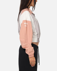 Nike Women's Sportswear Classic Woven Lightweight 1/4-Zip Jacket College Grey/Rose Gold/Sail
