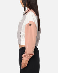 Nike Women's Sportswear Classic Woven Lightweight 1/4-Zip Jacket College Grey/Rose Gold/Sail