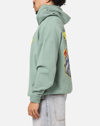 73Studio Marvel Fantastic Four Doctor Doom Villain Hoodie Washed Green