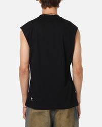 Saint Morta Studios Logo Oversized Muscle T-Shirt Black
