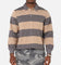 XXIII Rugby Long Sleeve Polo T-Shirt Charcoal/Tan
