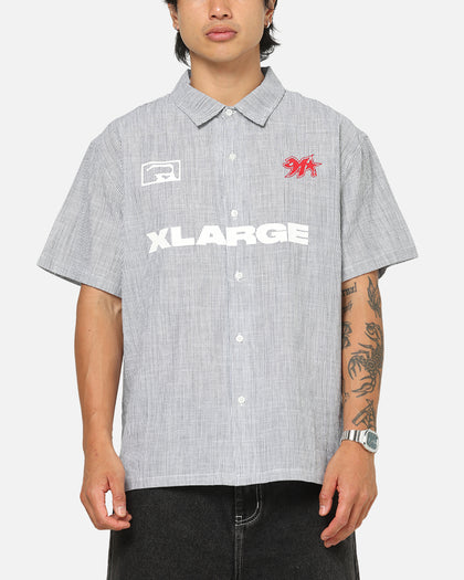X-Large 91 Star Button Up Shirt White