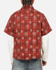 Saint Morta Sanctuary Layered Button Up Shirt Red