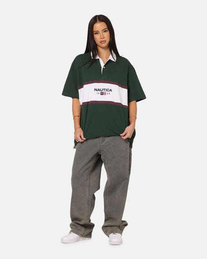 Nautica 83-Flag Block Polo T-Shirt Green/White