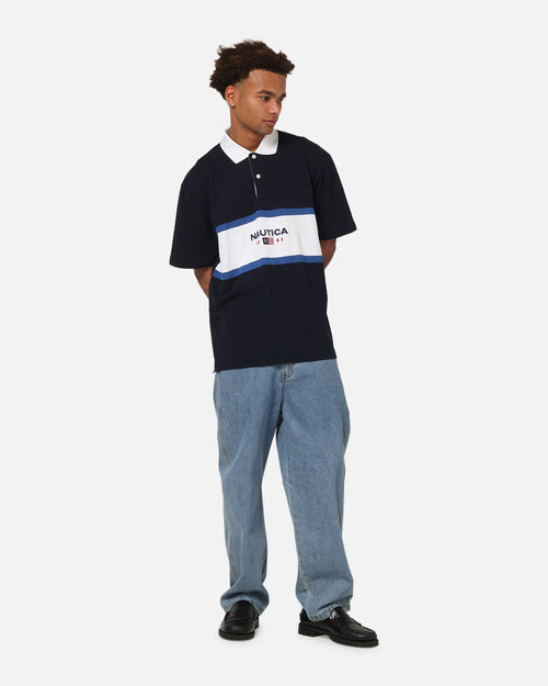 Nautica 83-Flag Block Polo T-Shirt Dark Navy
