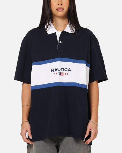 Nautica 83-Flag Block Polo T-Shirt Dark Navy