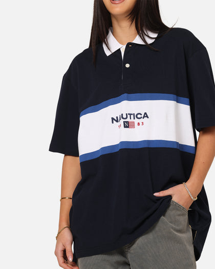 Nautica 83-Flag Block Polo T-Shirt Dark Navy