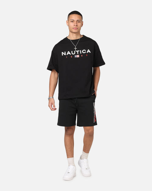 Nautica Letter Logo T-Shirt Black