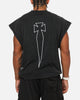 Saint Morta Athletc Cut Off Sweat T-Shirt Washed Black
