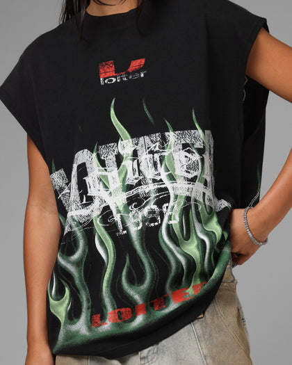 Loiter Inferno Muscle T-Shirt Black
