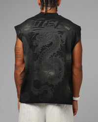 Loiter Sketch Book Muscle T-Shirt Black
