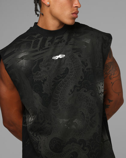 Loiter Sketch Book Muscle T-Shirt Black