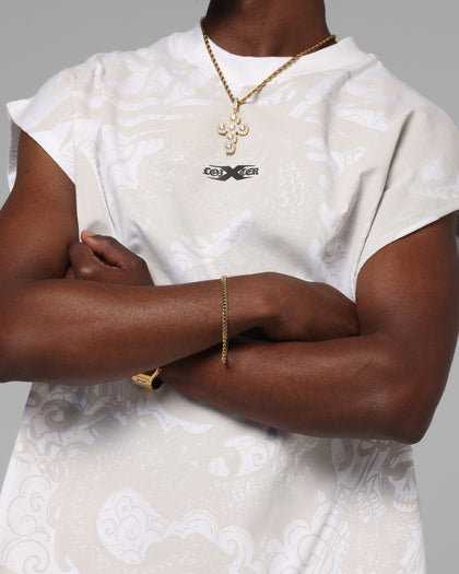 Loiter Sketch Book Muscle T-Shirt White