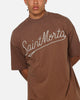 Saint Morta Pearl Script T-Shirt Washed Brown